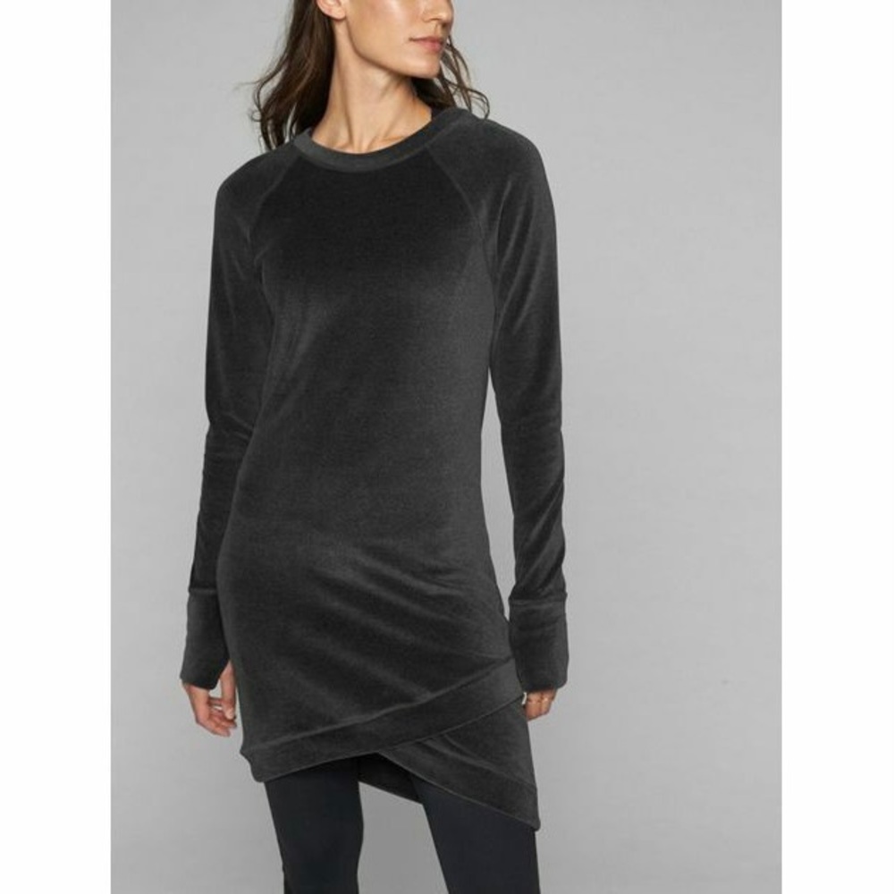 Athleta Long Sleeve Dress in Charcoal Gray